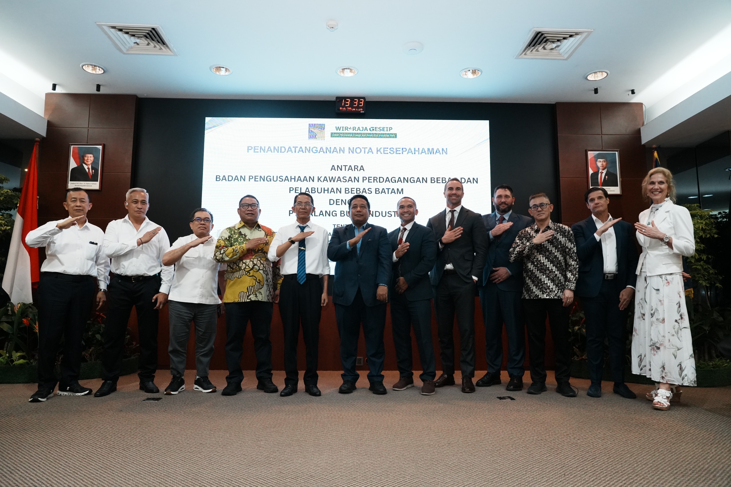 BP Batam Teken Nota Kesepakatan Pengembangan PSN Wiraraja Green Renewable Energy & Smart-Eco Industrial Park